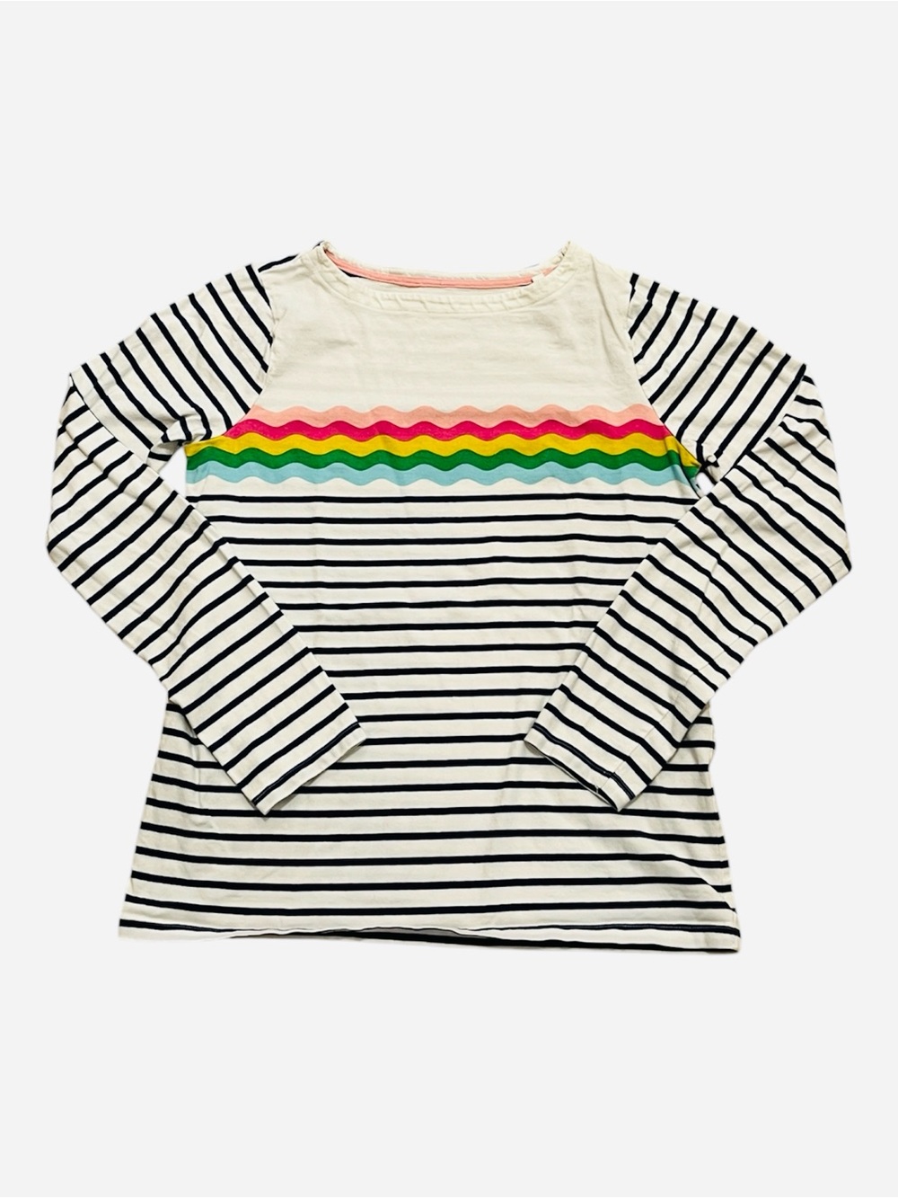Mini Boden 13-14 long sleeve Breton striped top